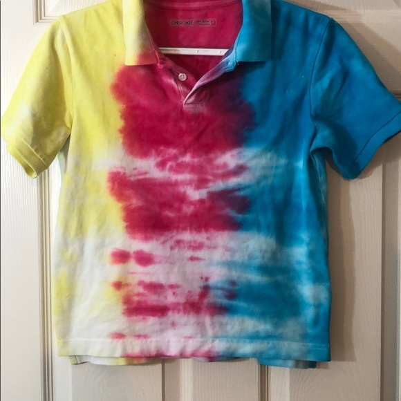Cherokee Tops - Tie-Dye Collared Shirt